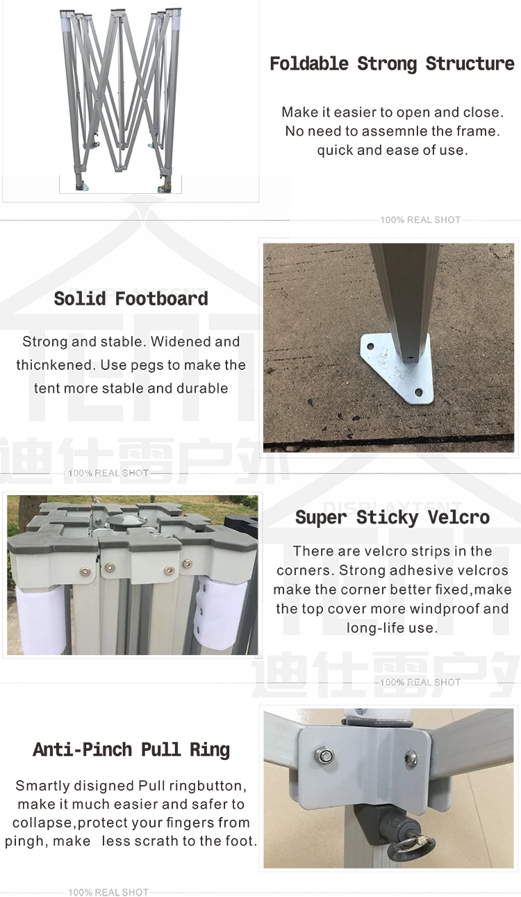 Luxury Heavy Duty Pour Backyard 6x4 Pop Up Display Easy Gazebo Food