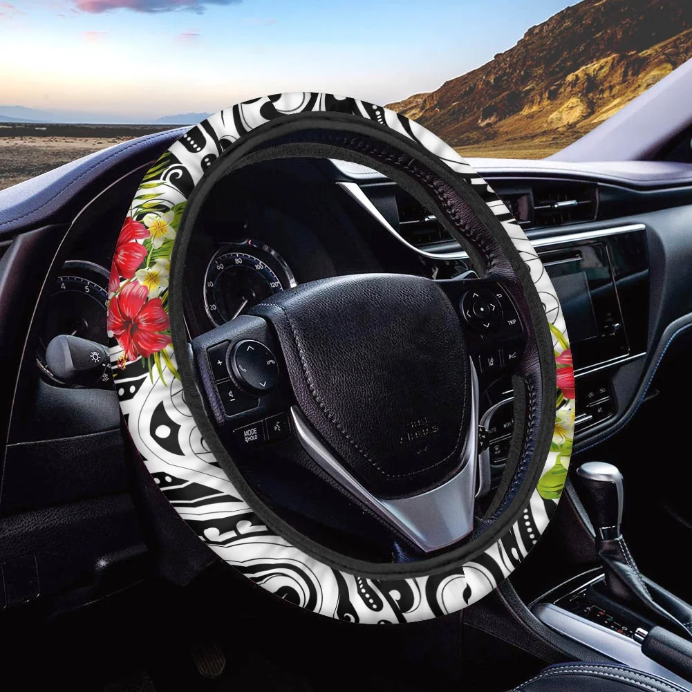 Source Steering Wheel Cover Designer Sunflowers Pattern for Girls Women Steering Wheel Protector Covers Car Assecories Interior Decor on m.alibaba