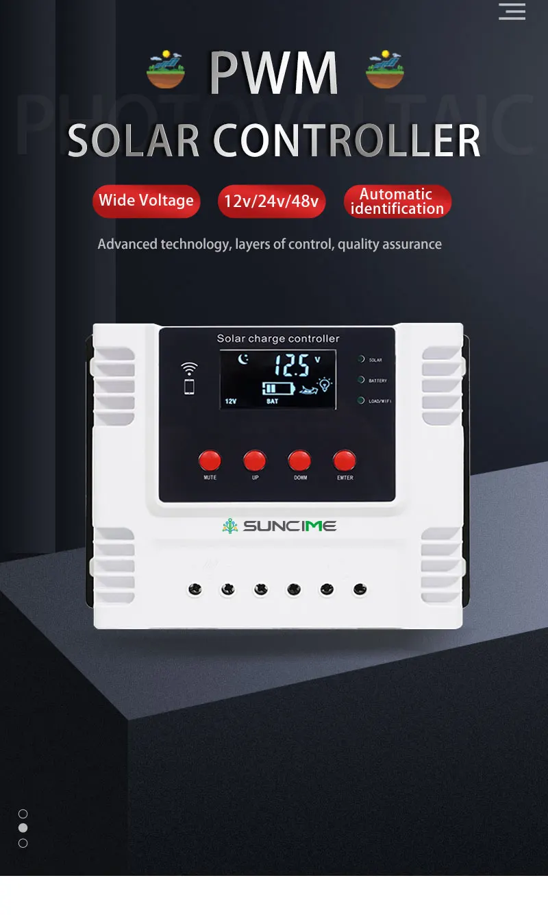 12v 24v/48v Automatic Battery Regulators Charger 10a 20a 30a 40a 50a