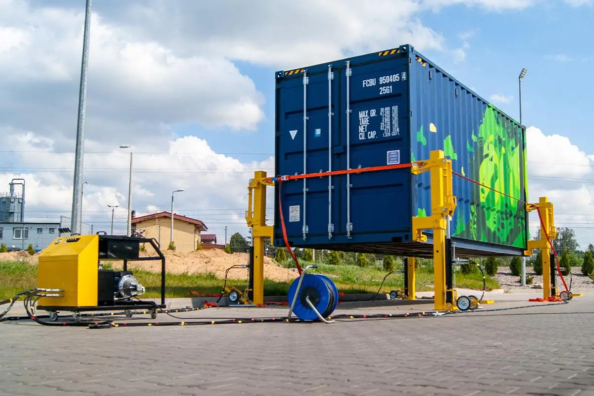 Hcic Container Lifting System Loading Unloading Self Lifting Four Legs ...