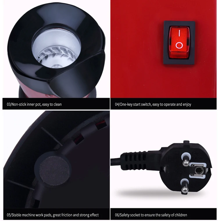 Wholesale Price PP Material Home Use Electric Automatic Popcorn Maker Children Popcorn Machine