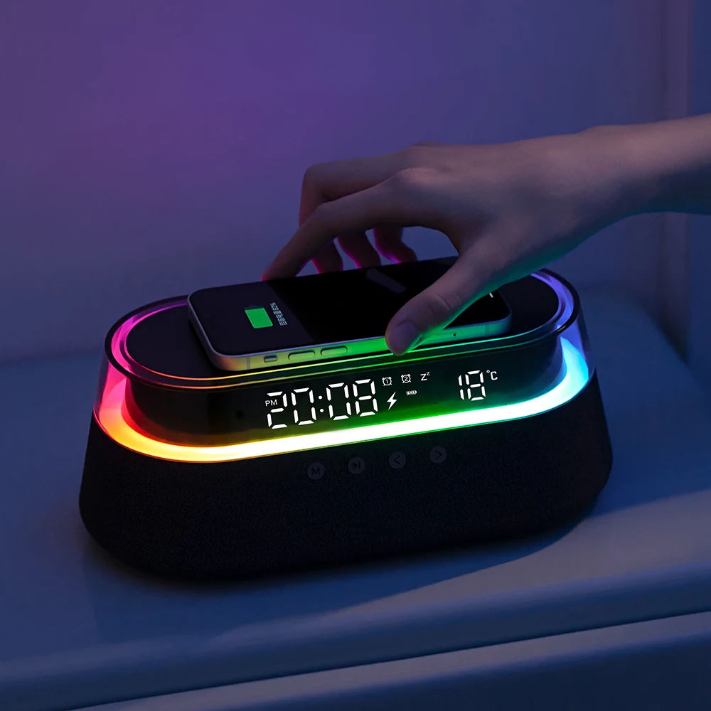 Viewtec Highend Led Light Wireless Charger Support Music Play,With