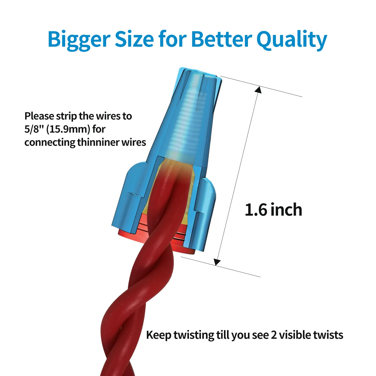 Waterproof Wire Nuts For Outdoor Lights For Awg 2010wire Nuts 50 Pcs