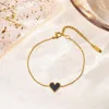 black shell bracelet-Gold