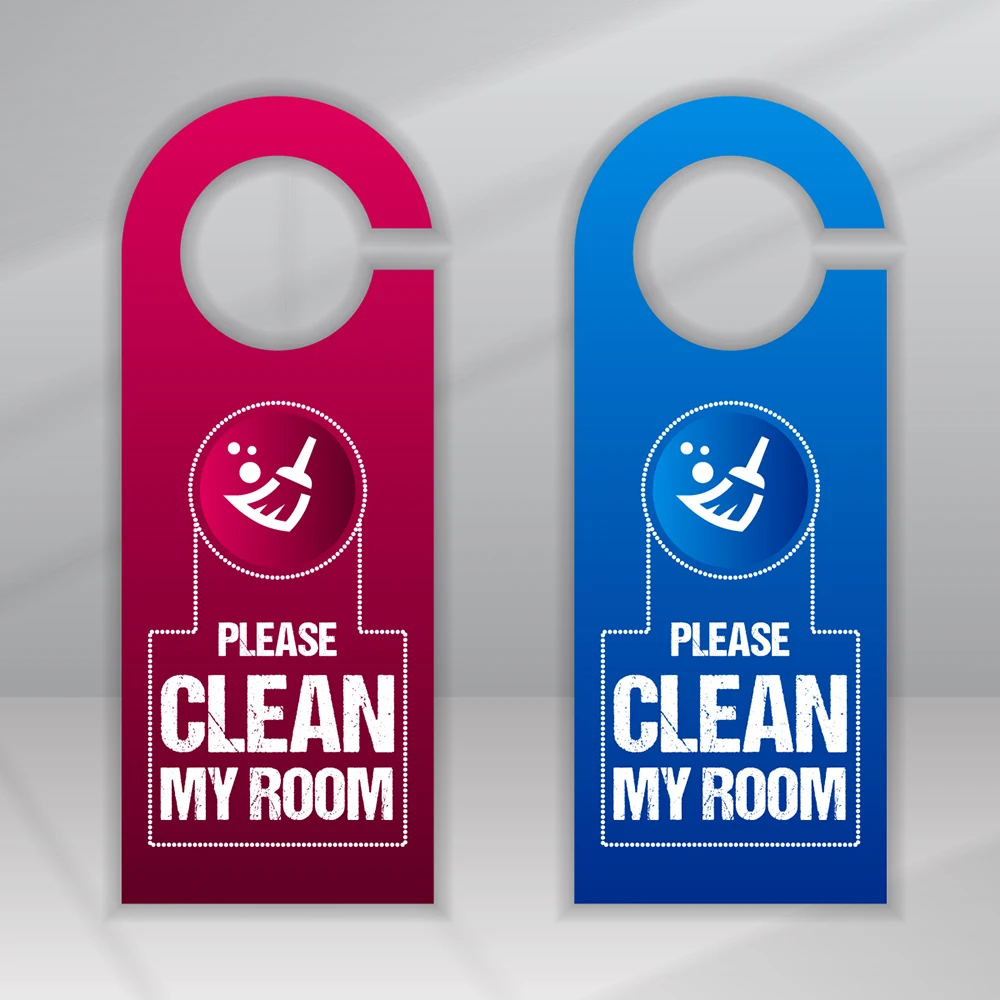 Custom Printing Door Hanger,reusable Paper Door Signs,promotional Real Estate Tear-off Tag