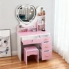 Pink Heart  Lighted Right Cabinet