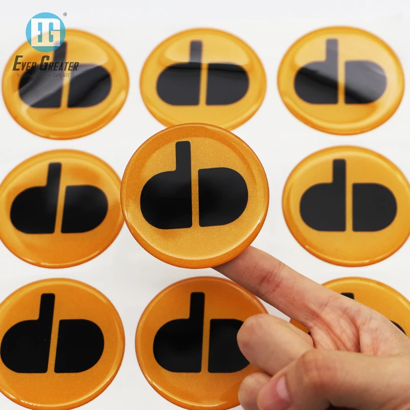 Индивидуальные 3D отличное качество водонепроницаемый куполообразные наклейки