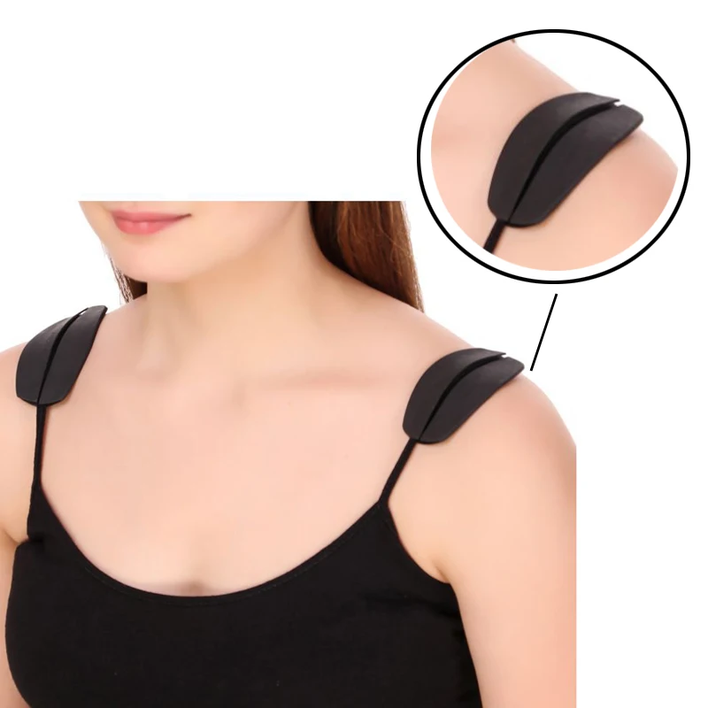 2 Pcs Silicone Bra Strap Cushions Holder Non slip Shoulder Pads Relief Pain