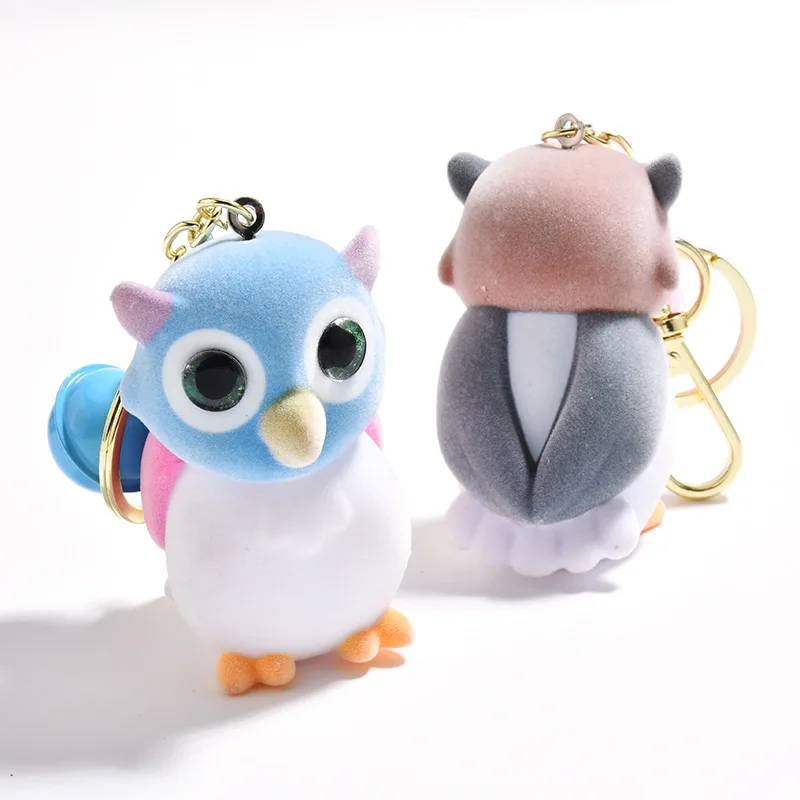  ASSHO Mini Owl Keychain Cute Novelty Ring Child Toy Gift  Flashlight & Sound, Multicoloured, Small, 5 Pack : Toys & Games