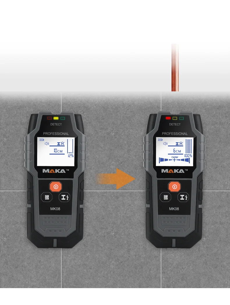
 Лидер продаж, цифровой Деревянный Центр Intertek CE Rohs FCC ETL, обнаружитель проводов под напряжением, настенный детектор  