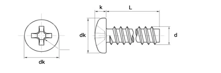 product fast delivery oem m2 m25 pan head cut tail self tapping thread screw for fastener manufacture supplier-59