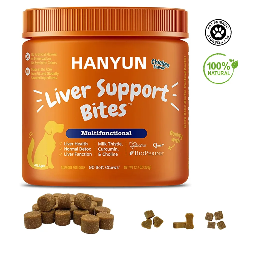 Hanyun Pet Liver Support Supplement Private Label Custom Dog Vitamin