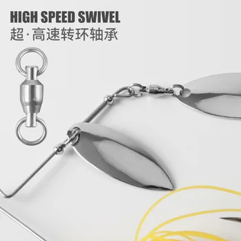 High-Speed Composite Spinnerbait Lure, 7g-14g, Buzz Bait for Bass Fishing – Lure – view 4