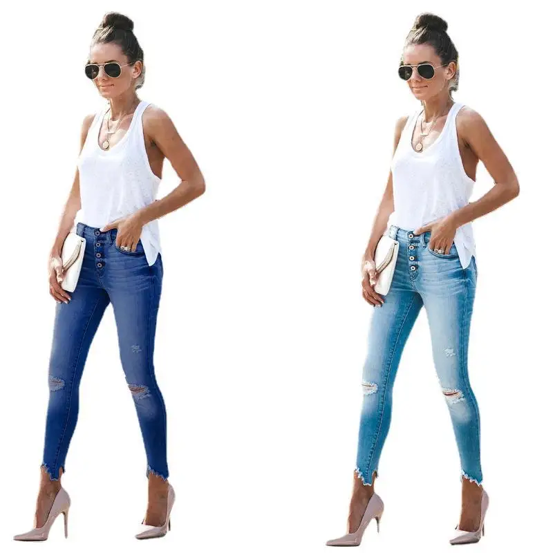 Jeans Da Donna Jeans Da Donna Strappati Jeans Attillati Jeans Da Donna  All'ingrosso Di Auto-coltivazione - Buy Jeans Da Donna In Denim,Jeans  Skinny Strappati Da Donna,Jeans Da Donna All'ingrosso Product on Alibaba.com
