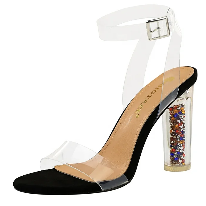 clear perspex sandals