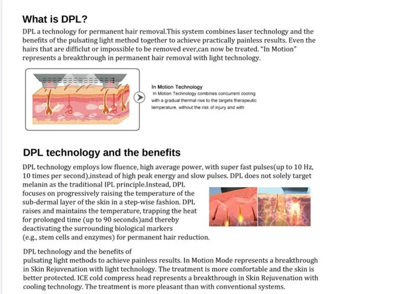 Professional DPL Laser Machine for Skin Rejuvenation IPL Hair Removal Machine DPL SHR OPT E-light Machine