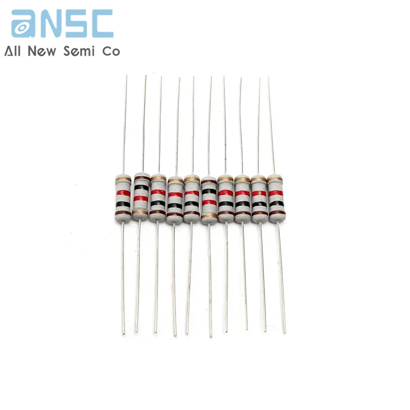 200pcs/lot 20 Value*10pcs 1W 5% Resistors Resistance Assortment Kit 10 ohm - 1M ohm Set 11X3mm Electronic lovers Resistor Set