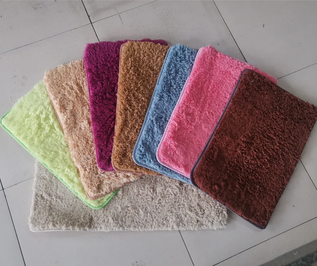 Machine Wash Quick Dry Bath Mats for Bathroom Floor Tub and Shower 16x24 Grey
