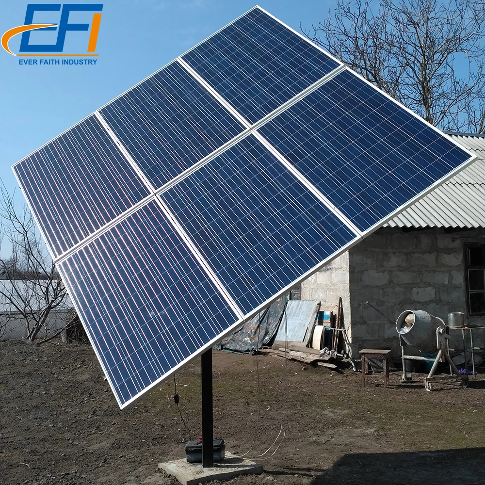 Dual Axis Solar tracker Mounting System Ground Mounted Solar Tracking Kit Ground Solar tracker 2 Axes
