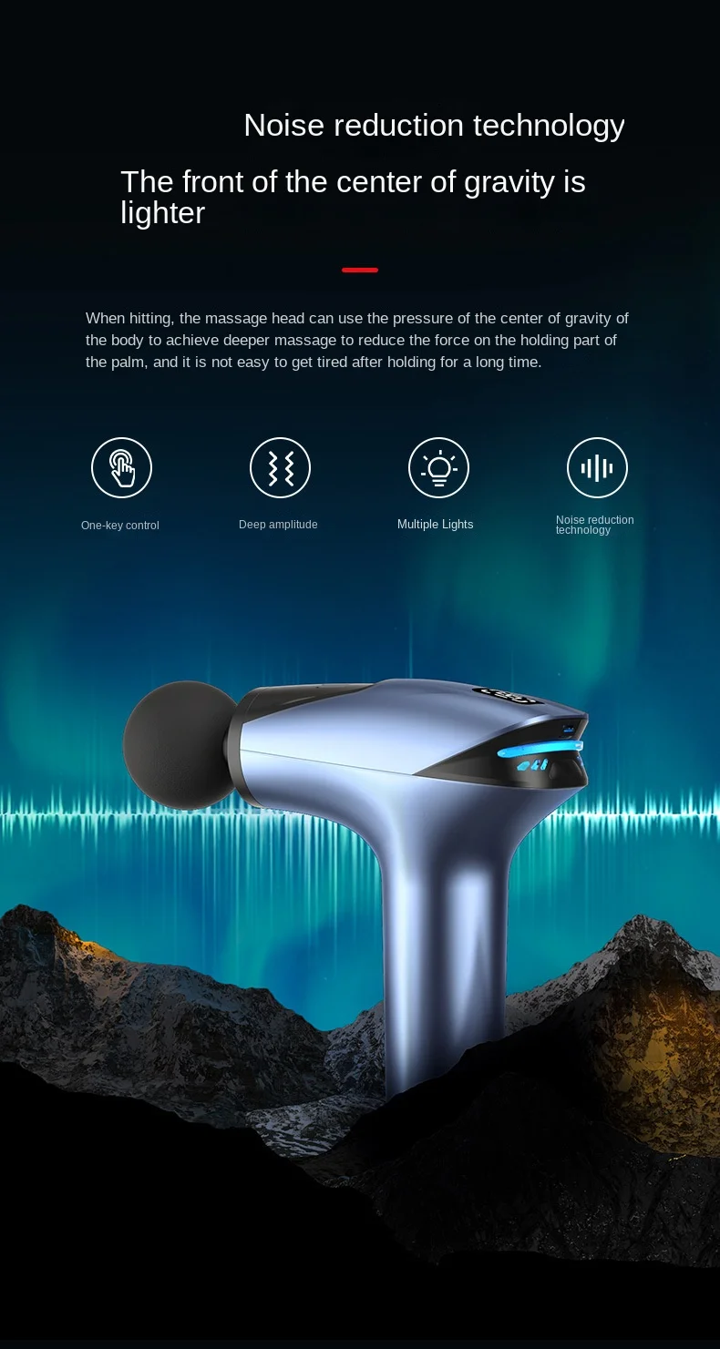 Fascia Gun Cross-border  Fascia Grab Mini Portable Fitness Muscle Relaxation Cervical Vertebra Massager Fascia Gun tide