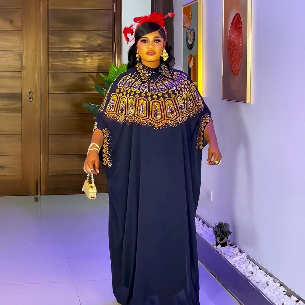 african print dresses with chiffon African Print Chiffon Maxi Dress: Ankara Braid Detail, Summer Beach Dress