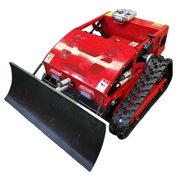 Top Quality Rubber crawler robot Gasoline Self Propelled Garden remote control Lawn Mower Farm Orchards Crush weeds in stock