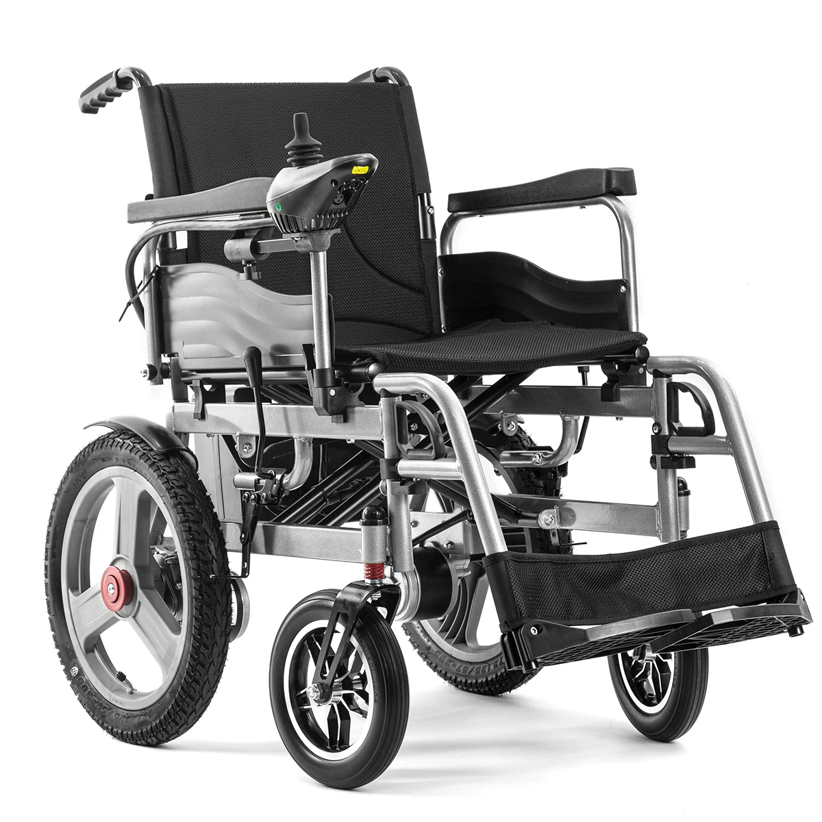 2024 Singapore Hot Sale Ultra Lightest Steel Cheap Wheel Chair Portable Travel All Terrain Foldable Disabled Electric Wheelchair