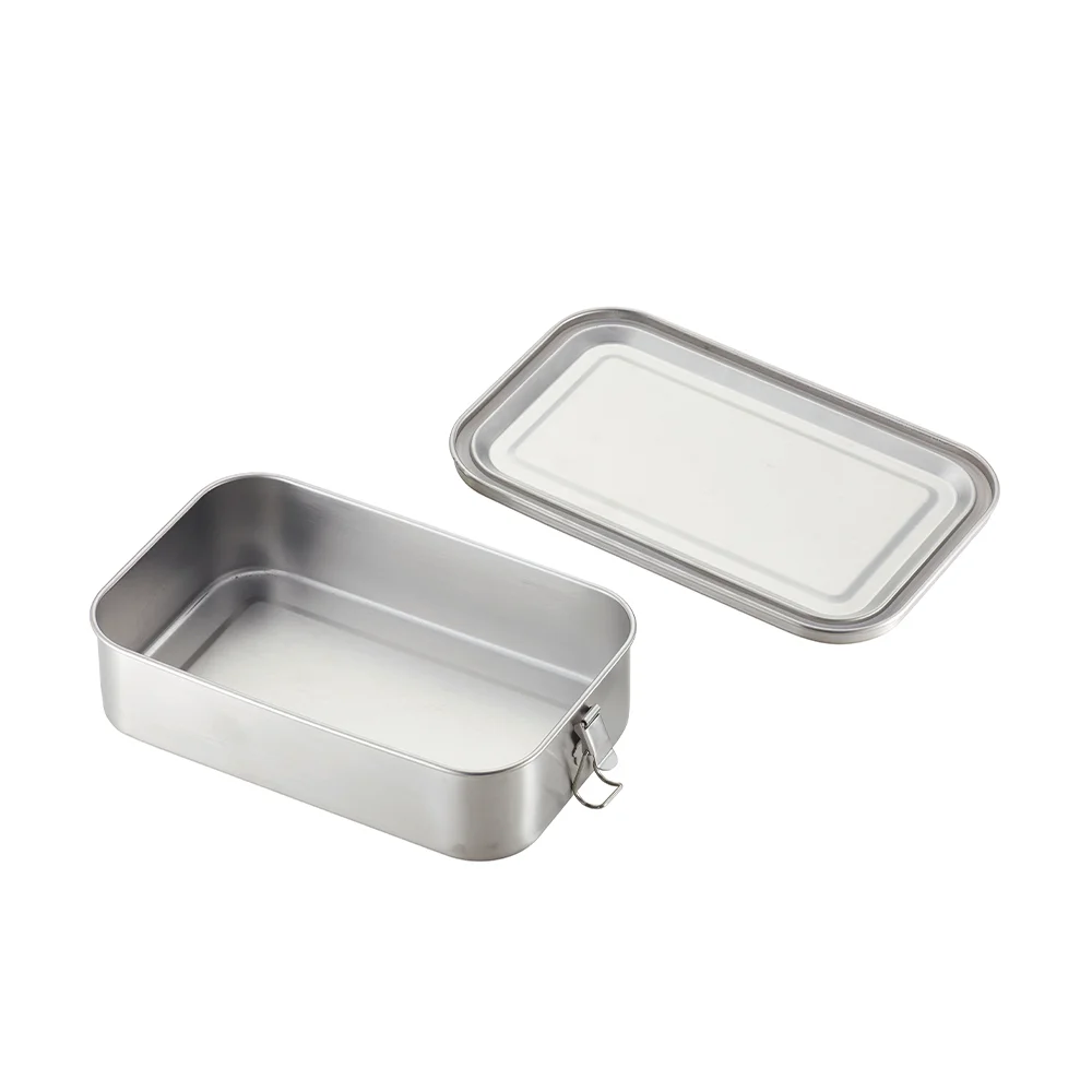 New Design High Quality Eco Friendly Kids Lunch Box Stainless Steel Set Oval Mess Tins For Hiking Picnic manufacture