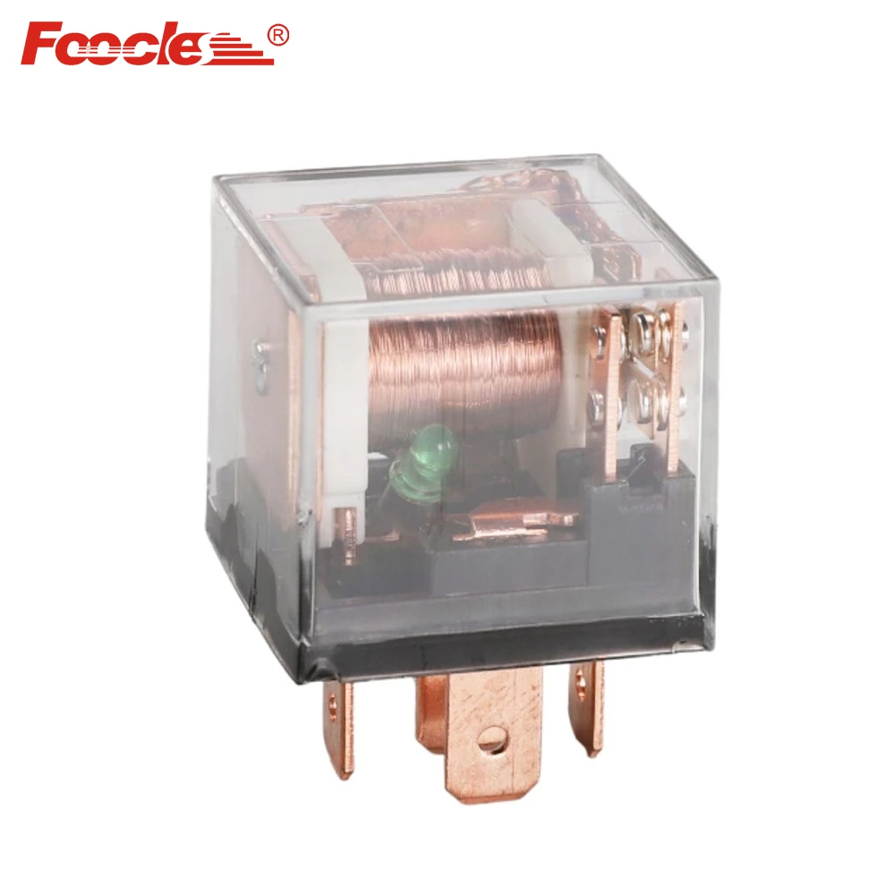 Foocle 4 PIN 12V AUTOMOTIVE TRANSPARENT RELAY for CAR
