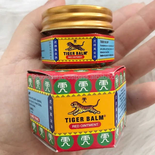 100 Original Red White Tiger Balm Ointment Pain Relief Muscle Ointment Stomachache Massage Rub