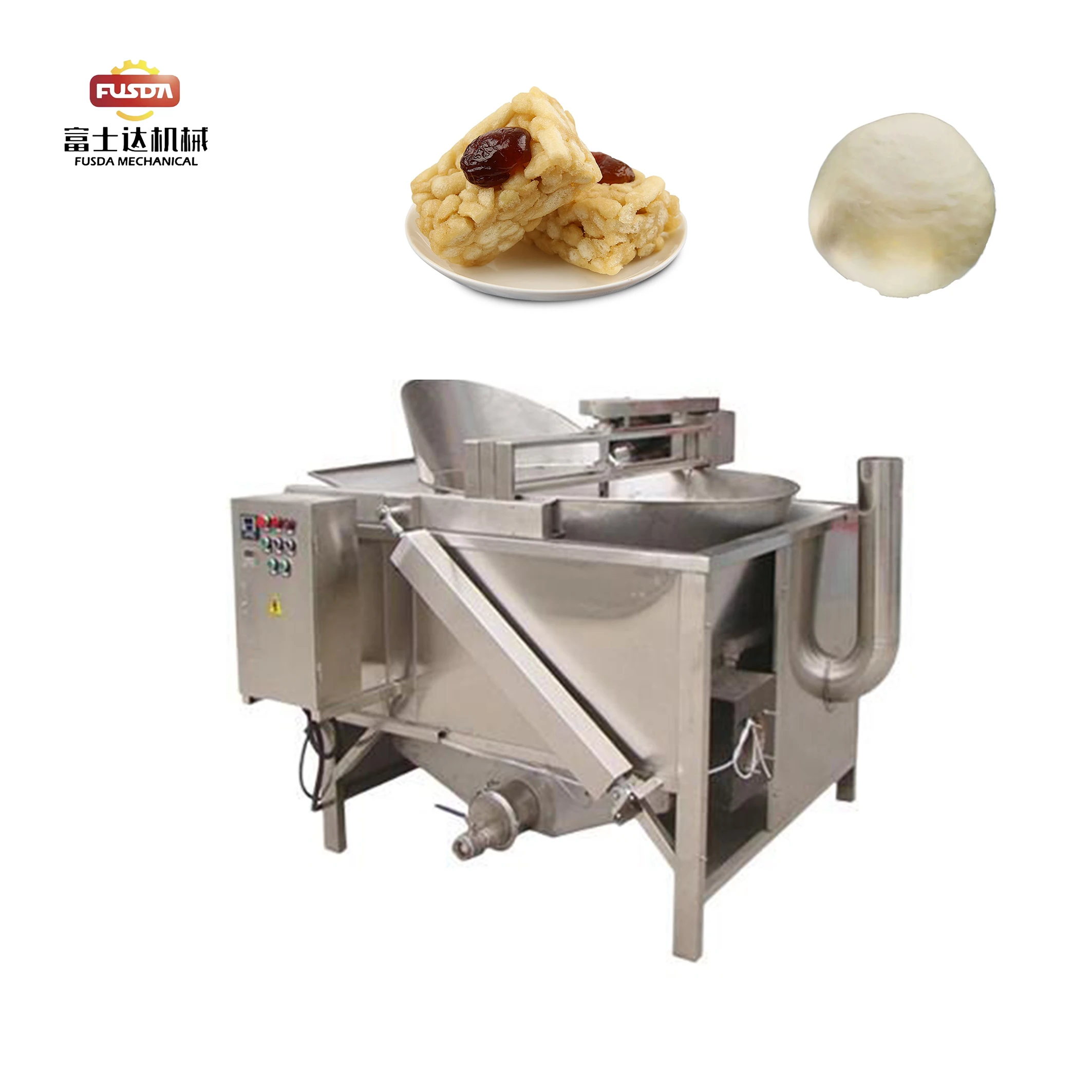 FSD Semi-automatic Frying Machine for Caramel Treats Easy Operate Snack ...