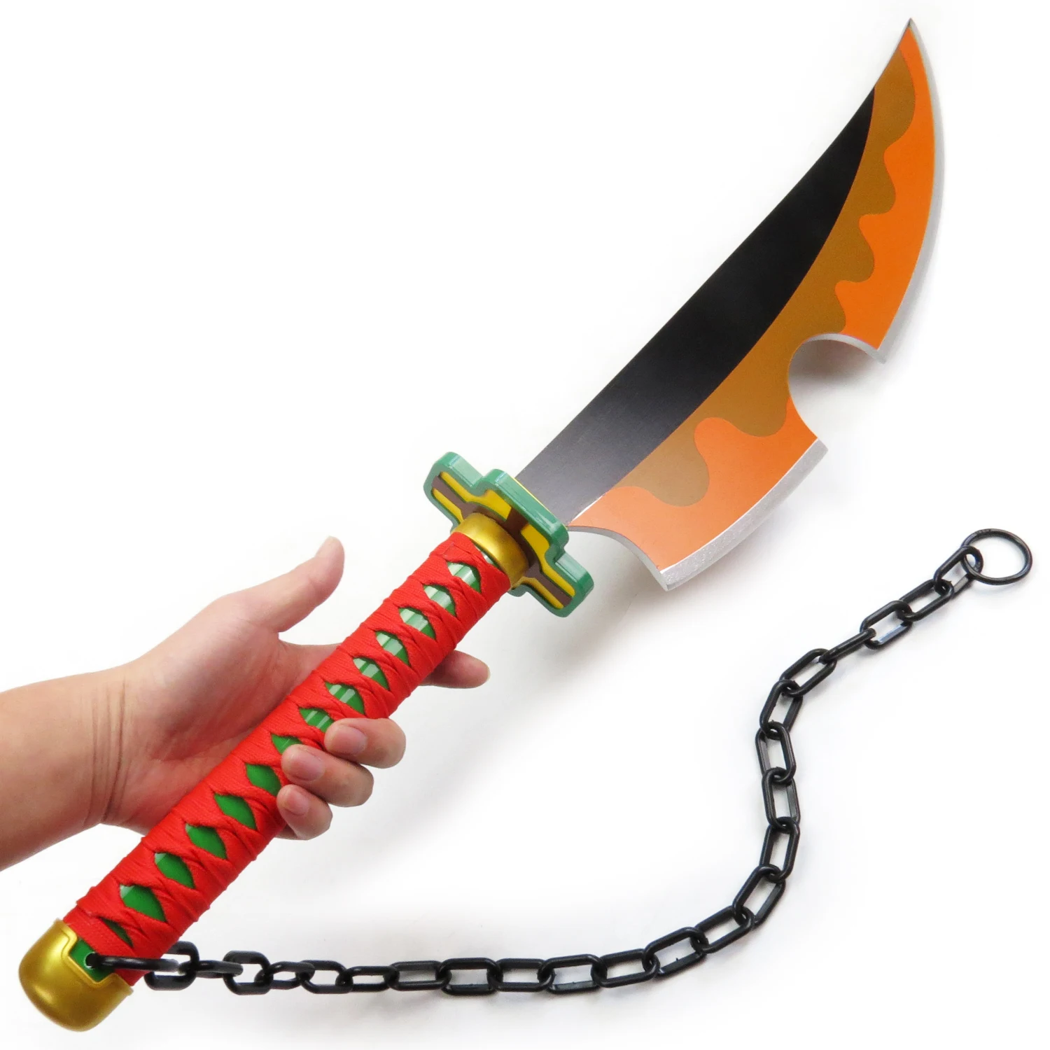 GENERICO Espada katana juguete de madera pequeña Naranja