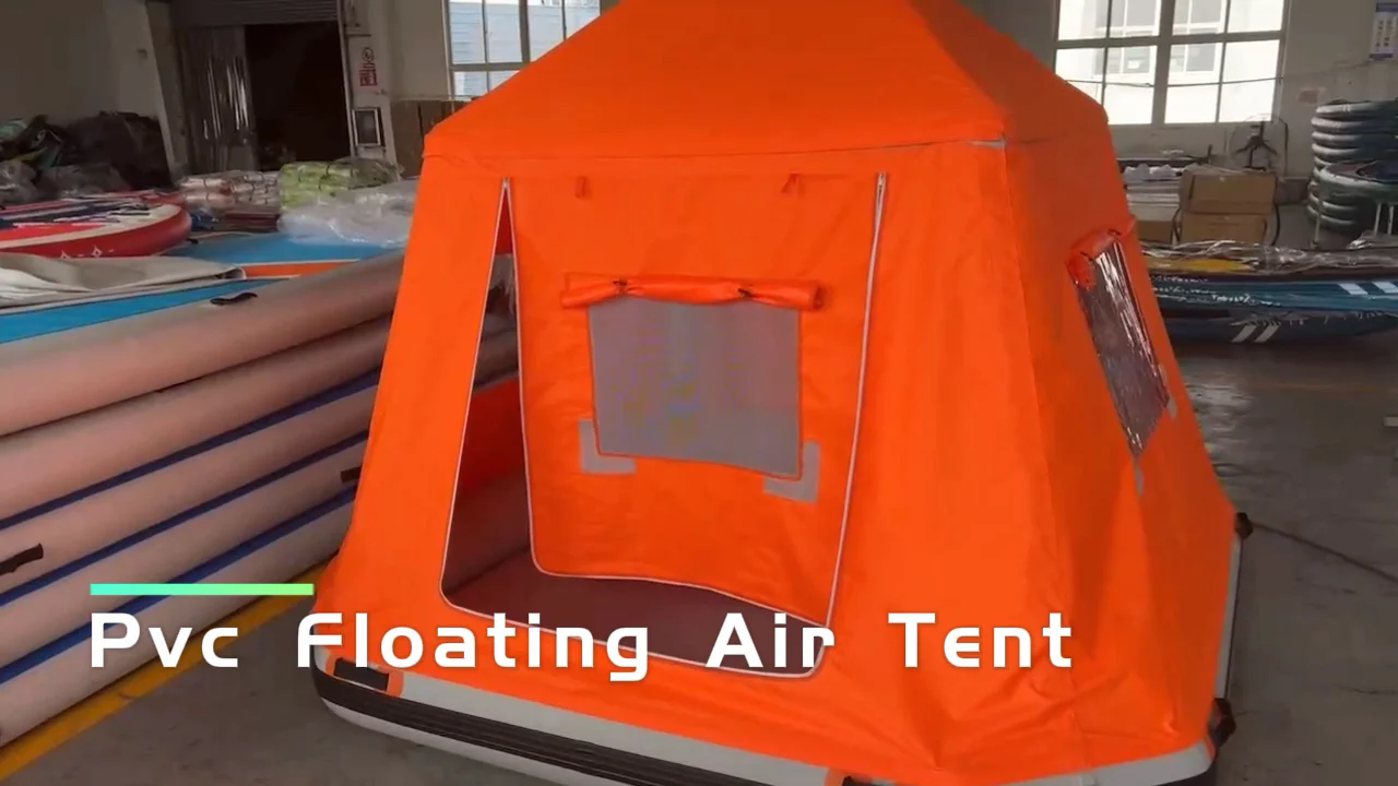 Outdoor Air Tent Inflatable Camping Water Floating Raft Island With