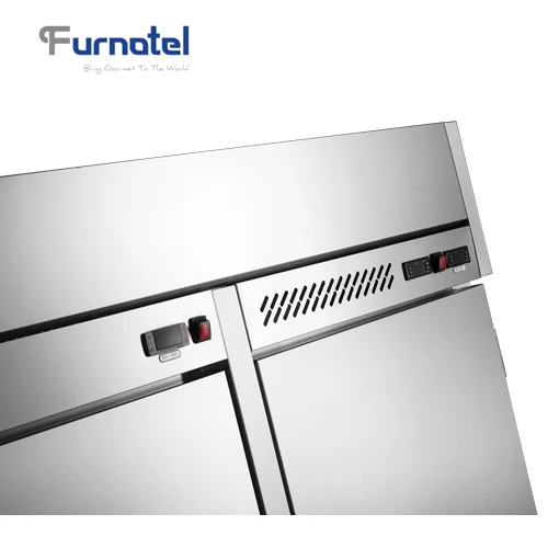 Double Temperature Hot and Cold Mobile Food Warmer Holding Cabinet Food Trolley for School and Hospital