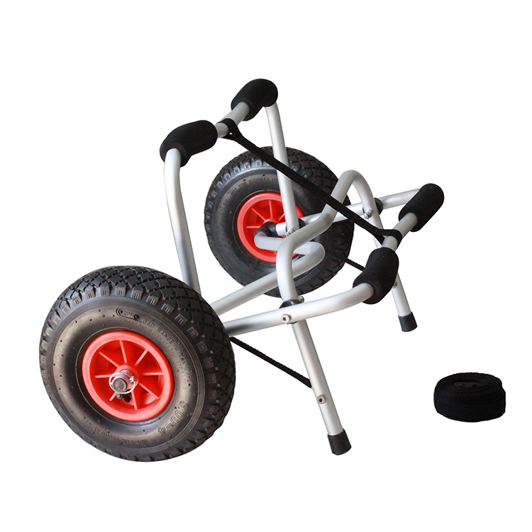 
 Складная рыболовная лодка, тележка для пляжа, переноска для каяка с двумя колесами  