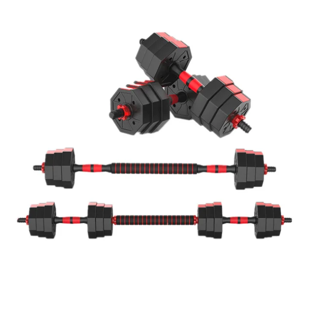 Lehong Hot selling home gym equipments dumbbell sets 40kg adjustable weights octagon cement adjustable dumbbell