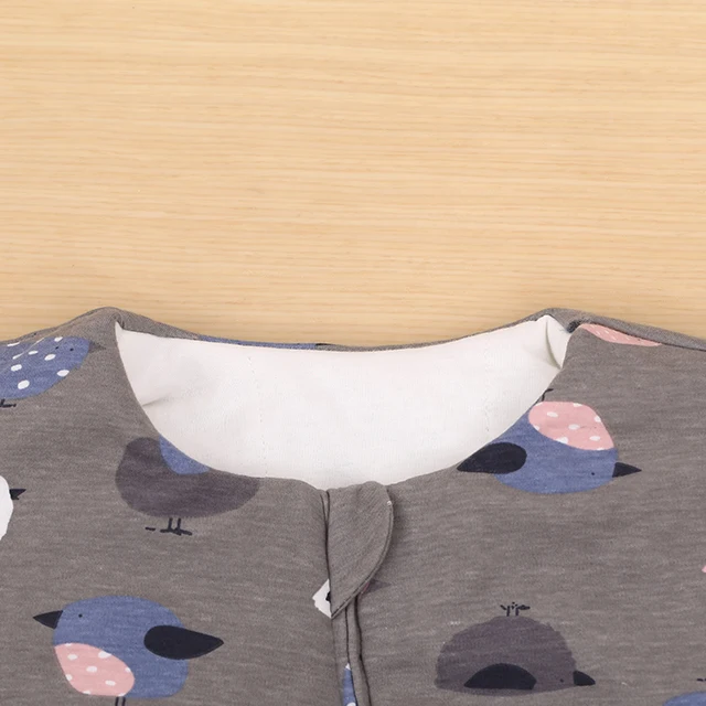 Заводская цена 100% хлопок унисекс новорожденный пеленать зима теплая маленькая птица Дети сна мешок Детские спальные мешки для детей