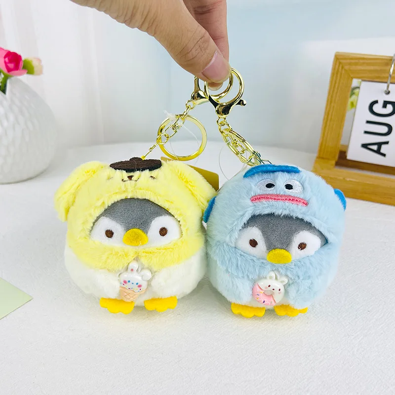 Sanrio-plushie Kawaii Penguin Plush Keychain Plush Doll,Cartoon Anime ...