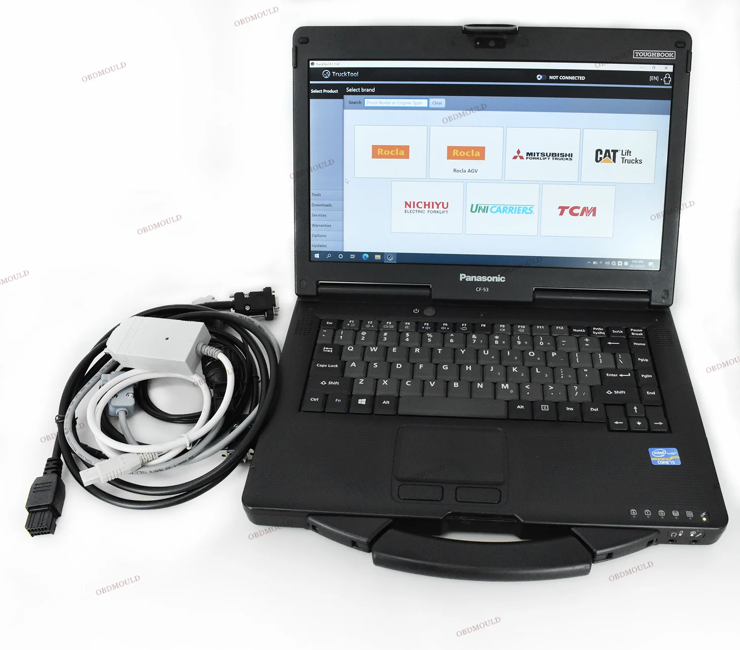 Trucktool  All-in-One Diagnostic Software Cf53 for Mitsubishi Cater Pillar Ro Cla  Uni Carriers Forklifts Automotive Repairs