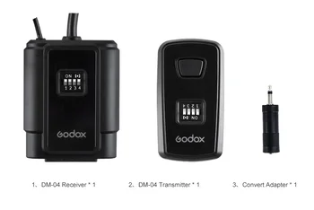 Godox DM-16 Channel Wireless Radio Remote Studio Flash Trigger for Cameras detail image