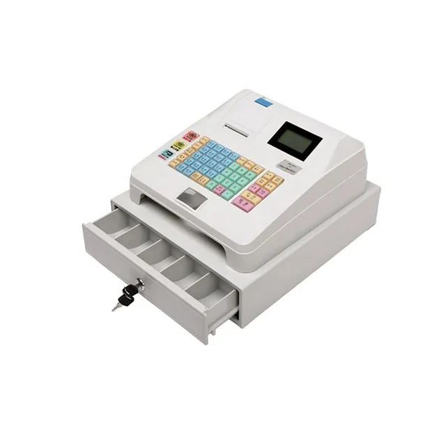 2023 New Ecr Electronic Cash Register 48 Keys All In One POS Cash Register Machine With Built In Printer