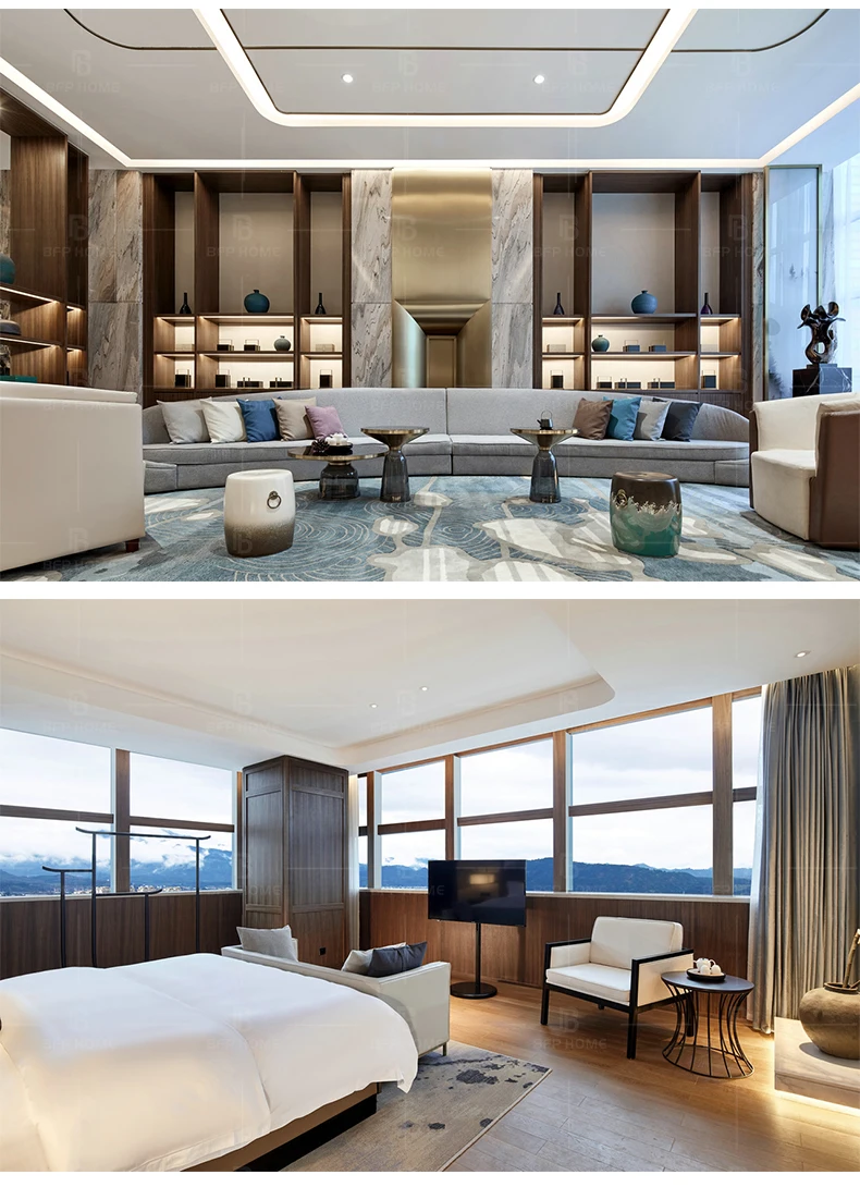 Bfp Home Modern Style Hotel Lobby Furniture And Guest Bedroom Set One