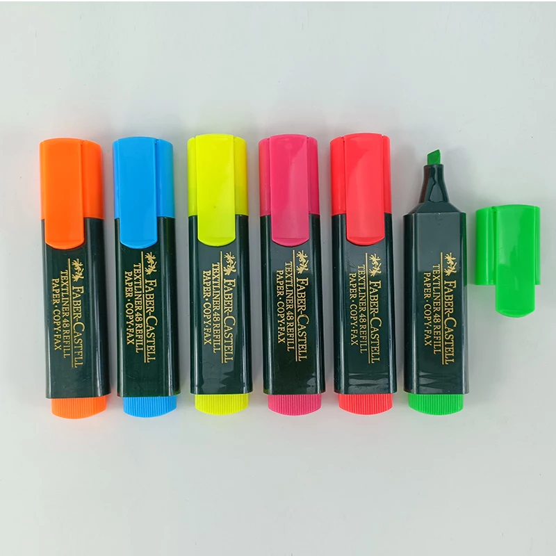 Новейшая индивидуальная упаковка светлые мягкие наконечники для глаз многоразовые Faber Castel Highlighter набор