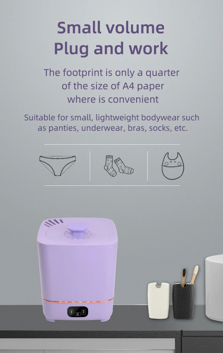 Factory Price Miniwashingmachine Front Loader For Socks Mini Washing