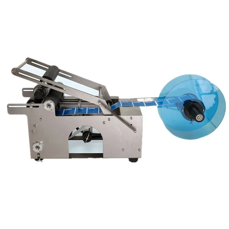 
 Простота в эксплуатации MT-50 полуавтоматическая машина для круглых бутылок Этикетировочная машина для вина/бутылка для воды  