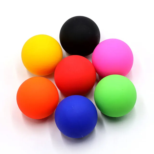 Popular Multi Functional Eco Friendly Silicone Fascia Massage Single Ball for Body Fitness Relax Logo Customized