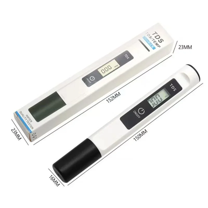 Professionele Digitale TDS Water Toetser 0-9999ppm, PPM Meter vir Drinkwater, Akwariums, Hidroponika & Swembad Toetsing