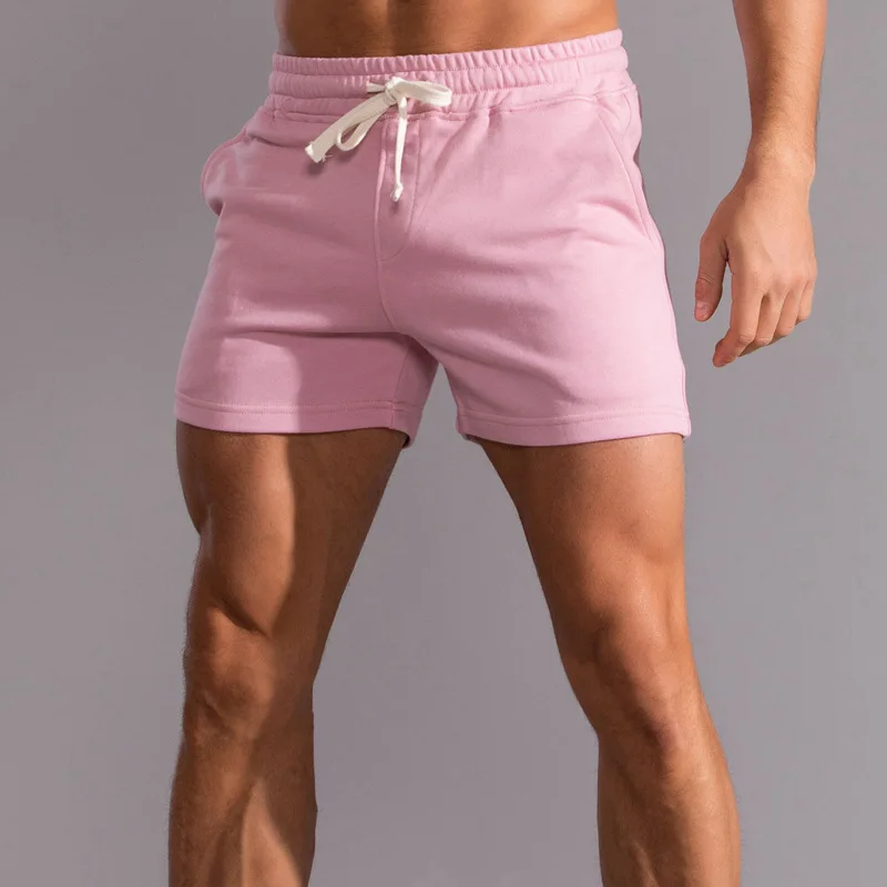Wholesale Plus Size High Quality Men's Cotton Athletic Shorts Custom Running Gym Jogger Sweat Shorts For Men367_voghion.com