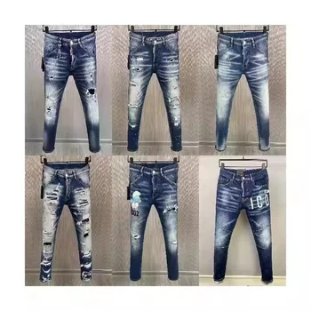 Mens Slim Fit Jeans Skinny Stretch Denim Pants for Men Straight Leg