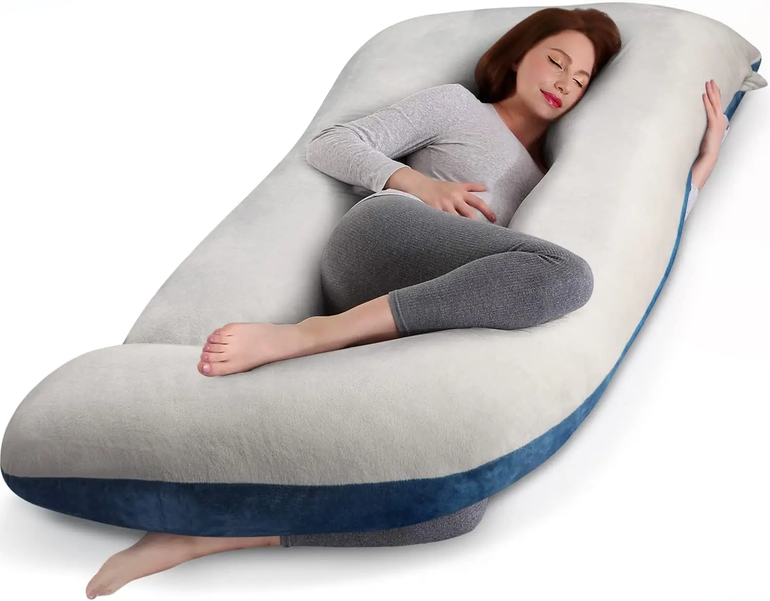 Pregnancy Pillows Sleeping 55 Inches Ushape Full Body Pillow And